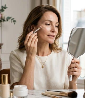 Après 40 ans, cette méthode de maquillage d'une pro lifte le visage sans fond de teint
