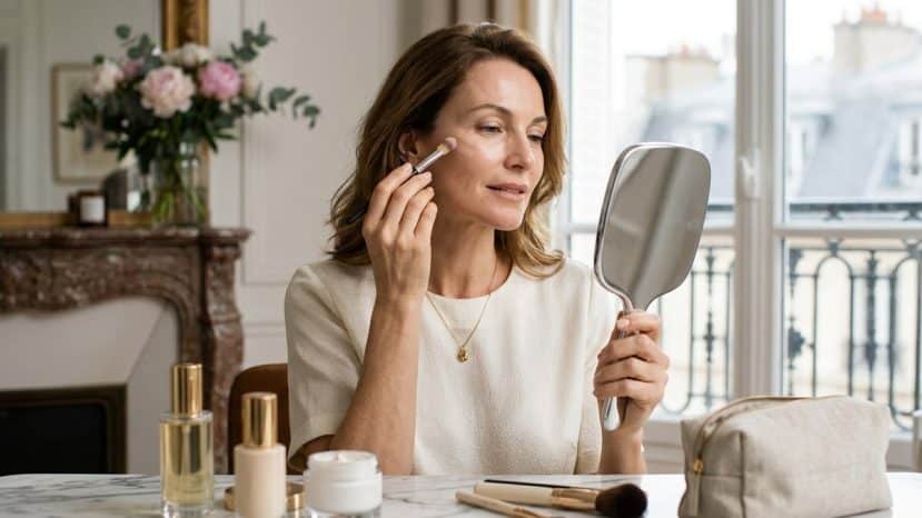 After 40, this pro makeup method lifts your face without heavy foundation