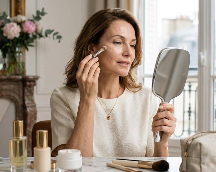 After 40, this pro makeup method lifts your face without heavy foundation