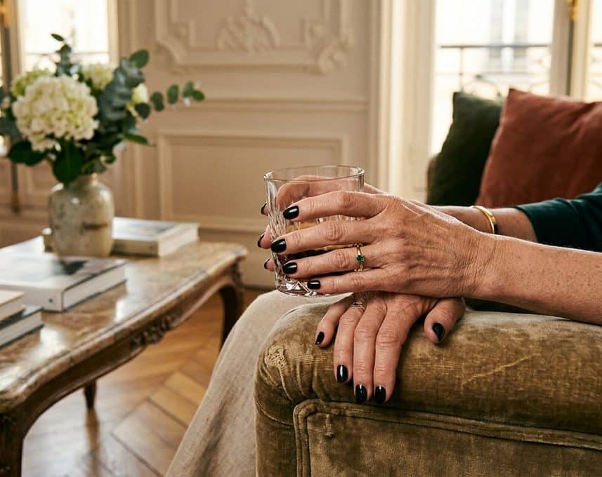 Monica Bellucci's black nail polish proves the shade actually rejuvenates hands after 50