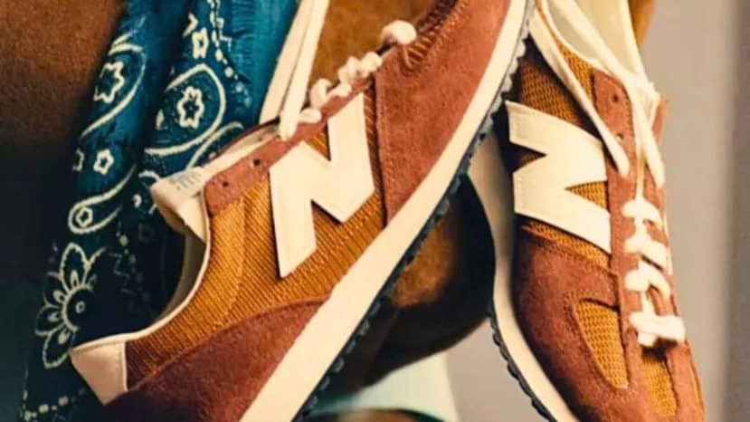 The Sézane x New Balance 471 sneaker is back in autumn colours this October