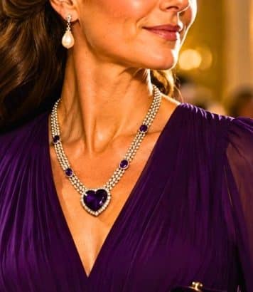 Kate Middleton ressort ce collier en améthyste de la Reine Mère pour Tom Cruise