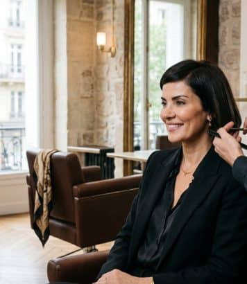 « Ça devient un casque » : Cristina Cordula règle sa coupe Playmobil chez son coiffeur