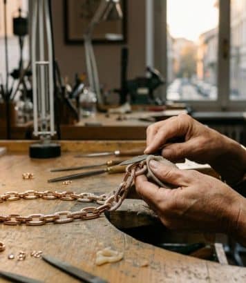 ParisSelectBook - Pomellato fini chaque maillon à la main dans son nouveau collier Iconica