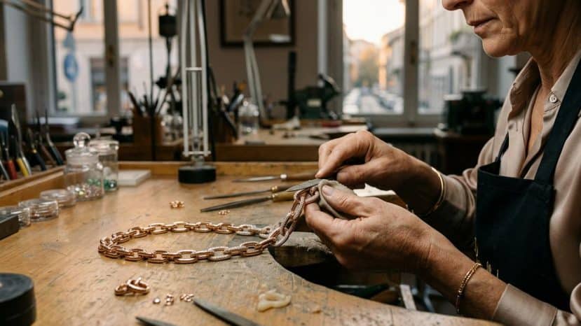 ParisSelectBook - Pomellato fini chaque maillon à la main dans son nouveau collier Iconica
