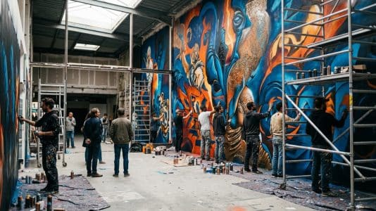 100 street artists take over a former Zara in the 14th for Street Art Denfert, free entry