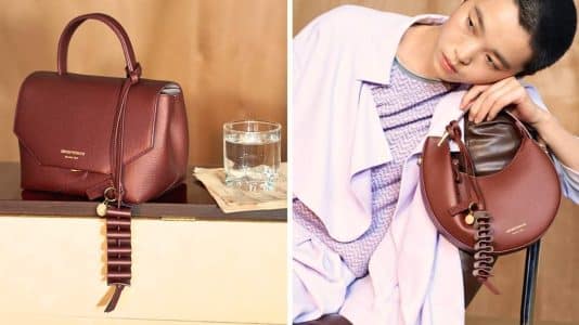 Emporio Armani engraves 1981 into leather with its new manifesto bag collection