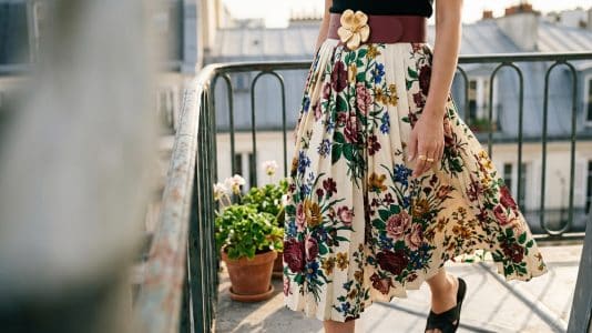 Prada's floral skirt is back in full force, but this one detail changes everything