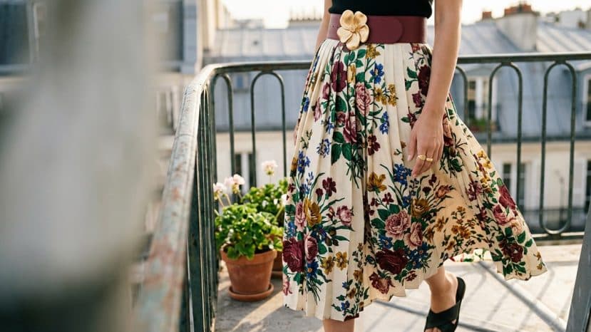 Prada's floral skirt is back in full force, but this one detail changes everything