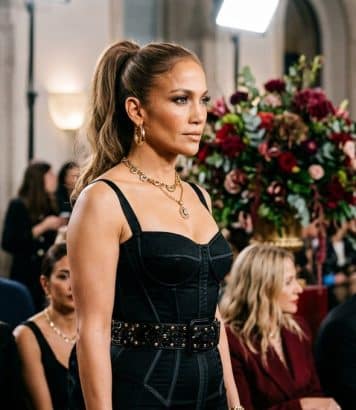 Jennifer Lopez dazzles at Milan Fashion Week in a Dolce & Gabbana corset gown
