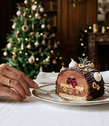 The €150 yule log from Four Seasons Hotel George V that brings back a childhood memory