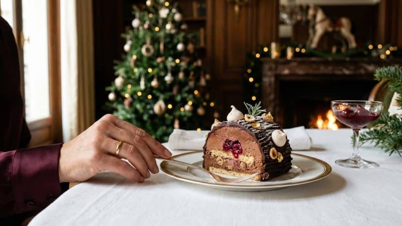 The €150 yule log from Four Seasons Hotel George V that brings back a childhood memory