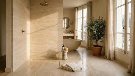 ParisSelectBook - La douche sans paroi s'installe dans les salles de bains 2026 pour un effet spa entre 1 000 et 4 000 €