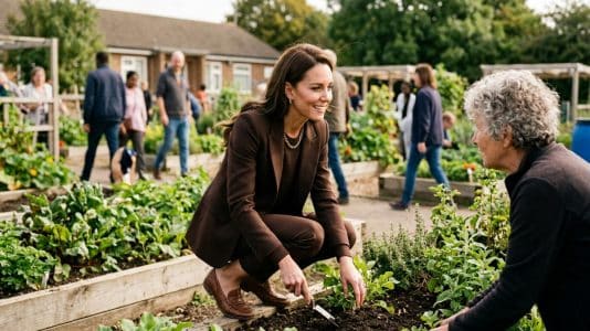 ParisSelectBook - Kate Middleton en mocassins Boden et blazer Max Mara pour une sortie engagée à Southend-on-Sea