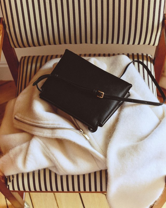 Cardigan Florence, sac Solal et manteau Percy, la saison Sézane a un fil