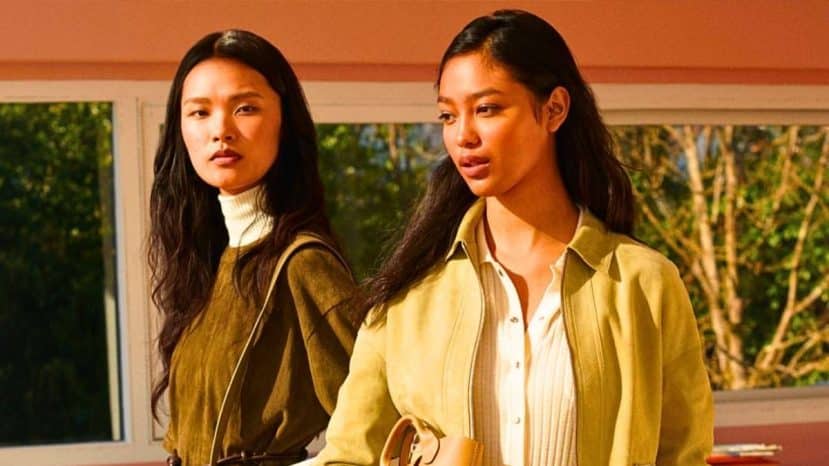 Daim contre cuir lisse, Longchamp joue l'hiver à la Villa Savoye
