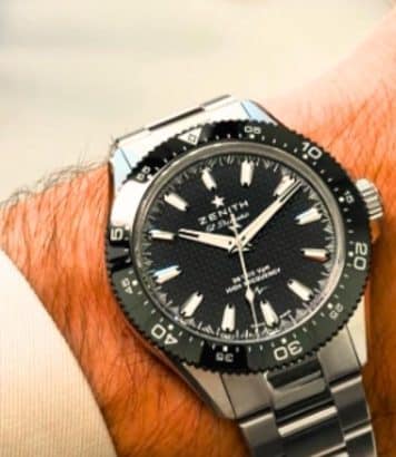 La Chronomaster Solo Sport de Zenith en céramique noire