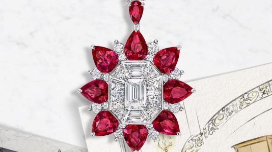 ParisSelectBook - Le sol en marbre de Harry Winston devient une parure de rubis