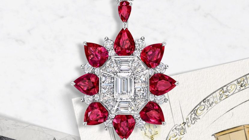 ParisSelectBook - Le sol en marbre de Harry Winston devient une parure de rubis
