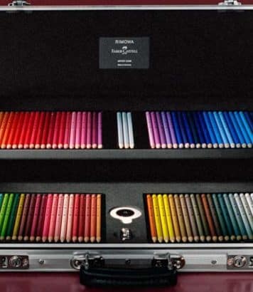 RIMOWA imagine une mallette pour artistes avec Faber-Castell