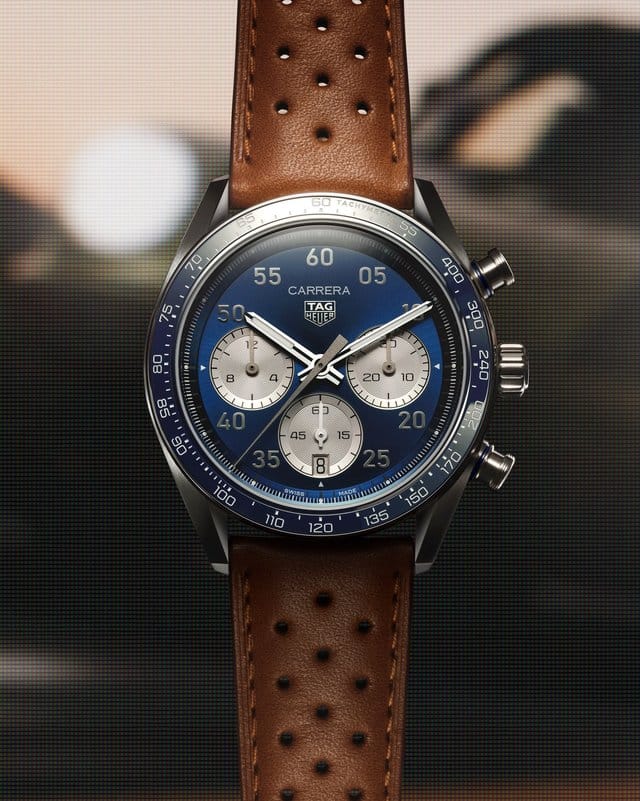 TAG Heuer Carrera bleue en cuir ou acier, laquelle vous ressemble