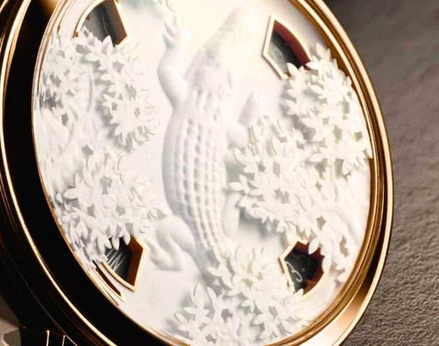 Vacheron Constantin sculpte un crocodile en papier sur un cadran