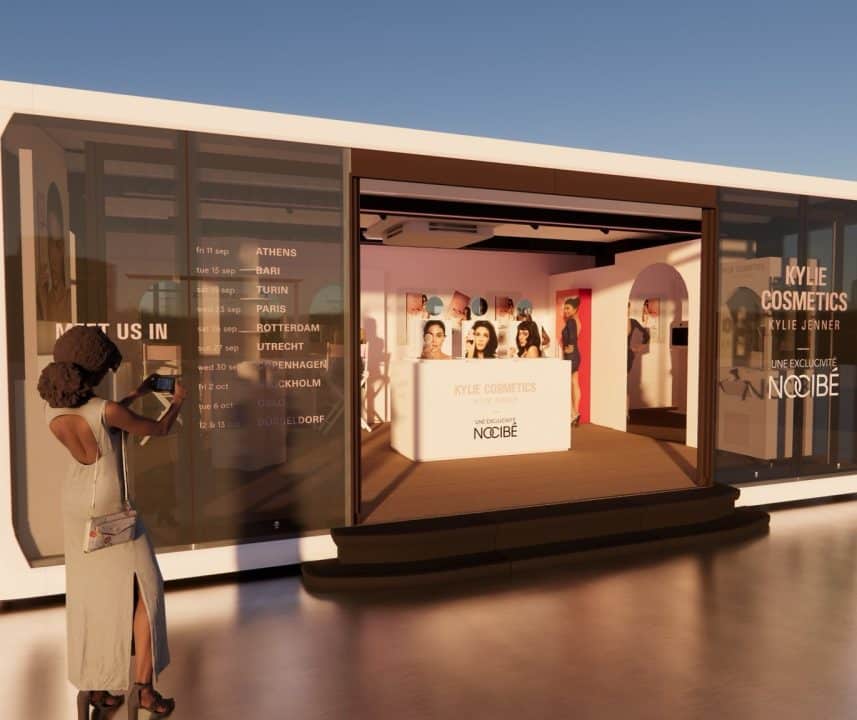 Kylie Cosmetics et Nocibé posent leur pop-up gare Saint-Lazare le 23 septembre