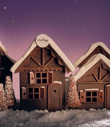 Lenôtre dévoile sa collection de Noël Sous la Voie Lactée avec une bûche signature à 190 euros