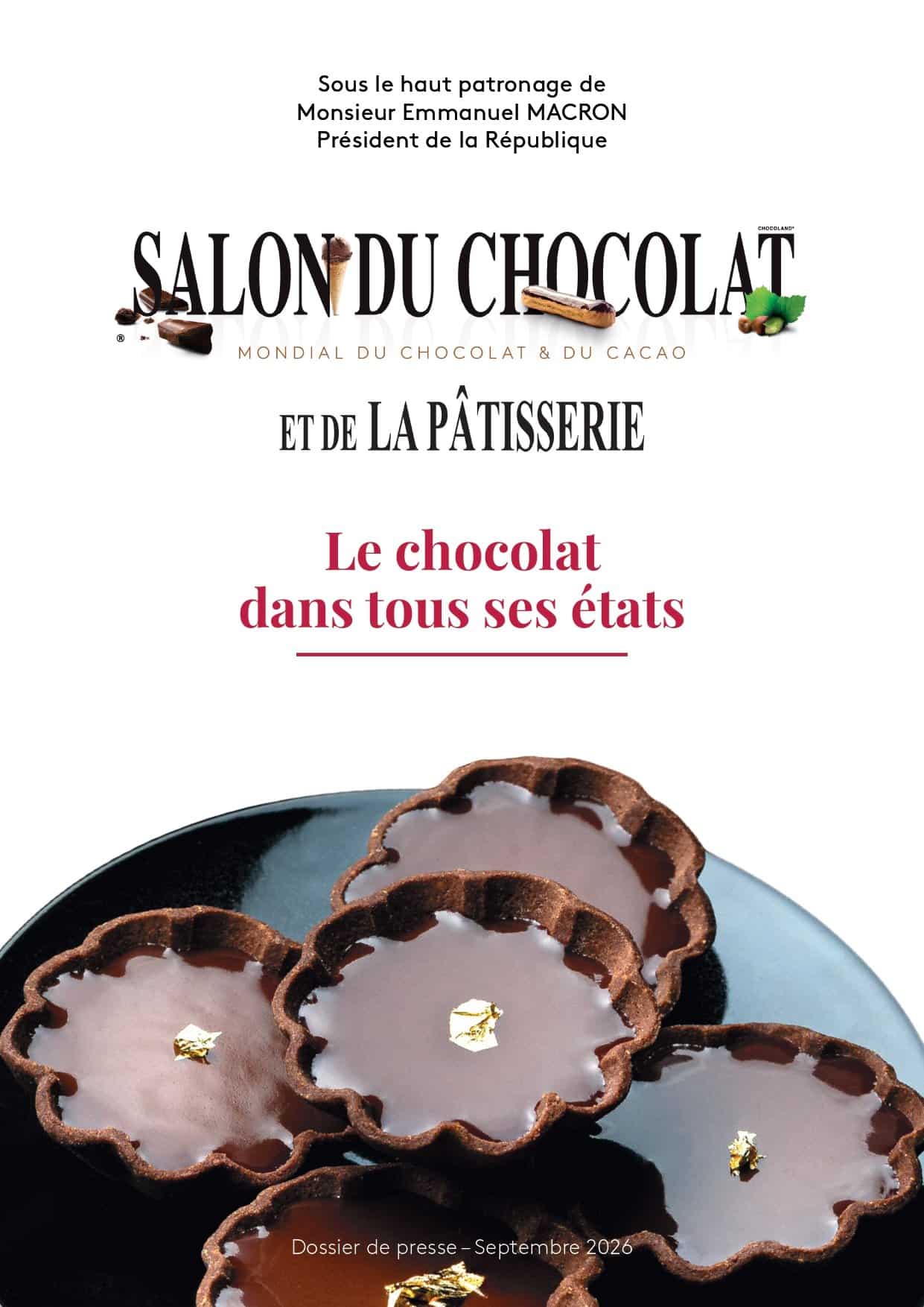Salon du Chocolat et de la Pâtisserie Paris 2026 : la 31e édition célèbre le chocolat dans tous ses états