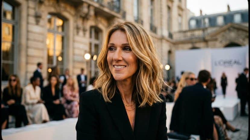 ParisSelectBook - Céline Dion adopte au défilé L'Oréal Paris la coupe qui rajeunit après 50 ans
