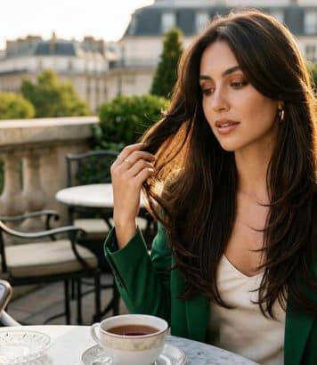 ParisSelectBook - Hailey Bieber abandonne son blond signature pour un brun espresso profond qui va tout changer cet automne