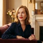 ParisSelectBook - Isabelle Huppert à 73 ans porte ce rouge à lèvres vif dans la campagne Byredo