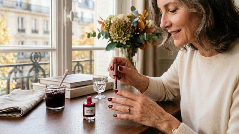 ParisSelectBook - Les jammy nails cartonnent cet automne avec +24 650 % de recherches : comment les faire chez soi après 50 ans