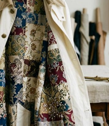 ParisSelectBook - Erdem et Barbour transforment des chutes en doublure couture