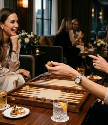ParisSelectBook - Tory Burch lance ses montres Eleanor Curve autour d'un backgammon