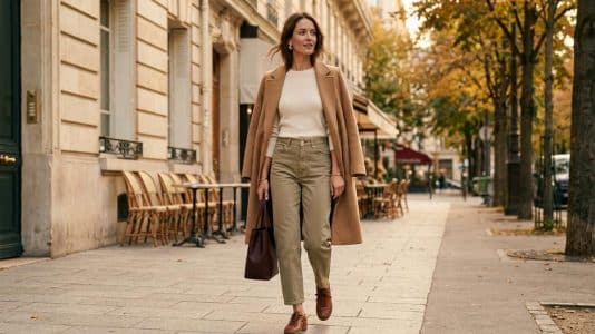 ParisSelectBook - Le jean kaki s'impose comme la couleur de denim la plus élégante à adopter cet automne