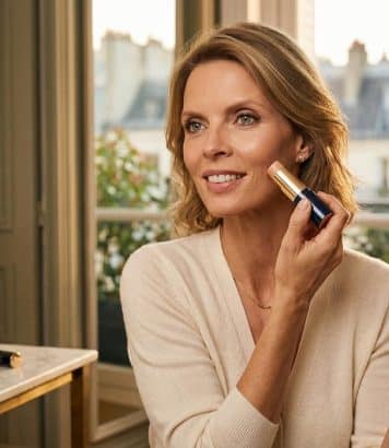 ParisSelectBook - Le stick Lancôme de Sylvie Tellier à 48 ans efface les rides et remodèle le visage dès le matin