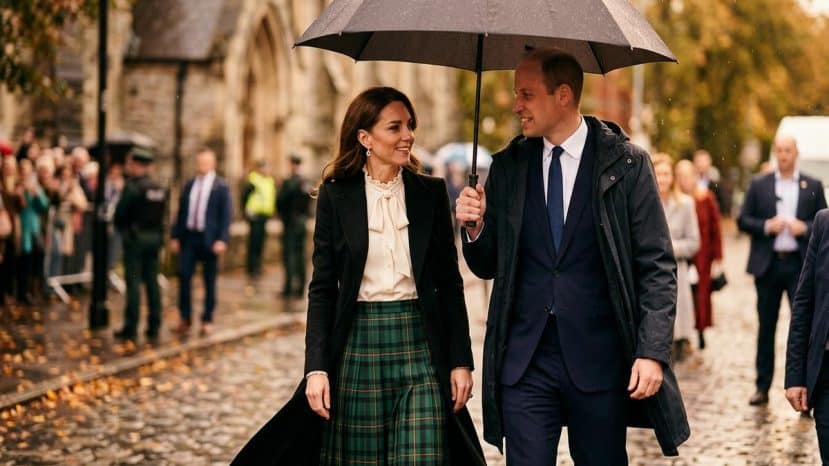 ParisSelectBook - Kate Middleton affiche un look automnal parfait aux côtés de William à Belfast pour Homewards