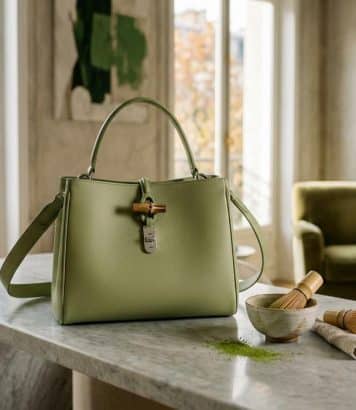 ParisSelectBook - Le sac Le Smart de Longchamp passe au vert Matcha cet hiver