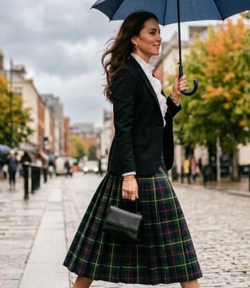 ParisSelectBook - La jupe tartan portée par Kate Middleton à Belfast prouve que ce motif classique domine l'automne 2026