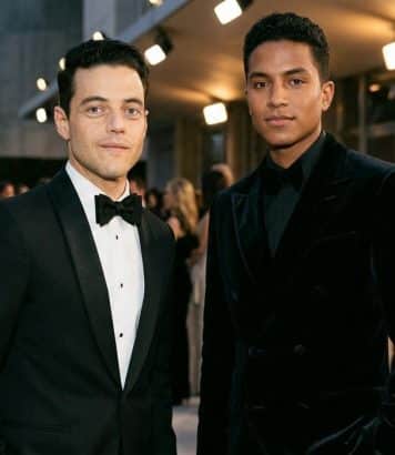 ParisSelectBook - Rami Malek et Jaafar Jackson en smoking Giorgio Armani au gala