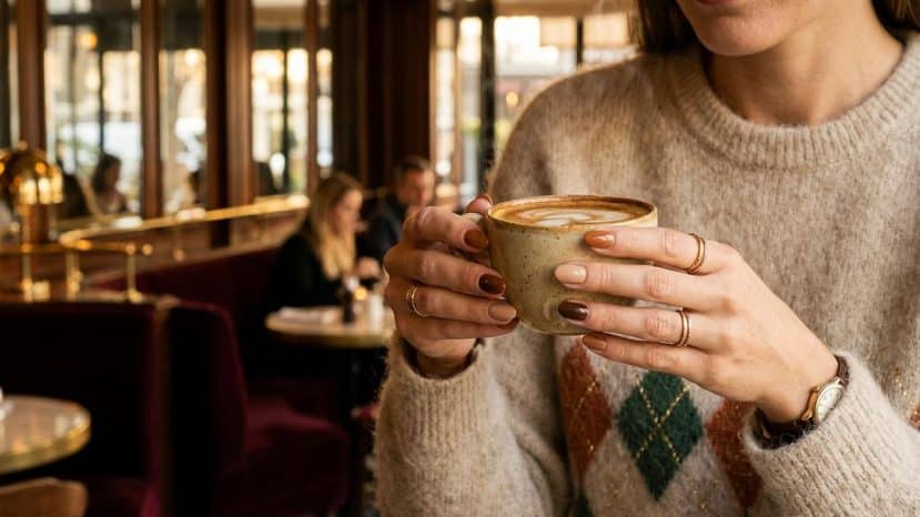ParisSelectBook - Ongles barista, fuzzy sweater, argyle : 7 manucures hivernales qui vont s'imposer dès décembre 2026