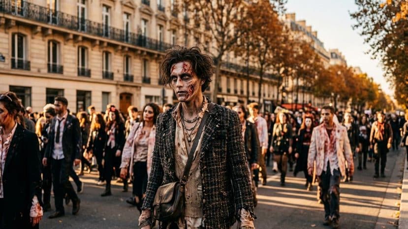 ParisSelectBook - Des centaines de zombies envahissent Paris le 7 novembre pour la Zombie Walk de Bastille à Nation