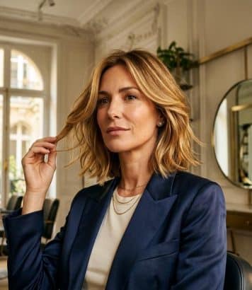 ParisSelectBook - La coupe de cheveux pour visage ovale que les visagistes plébiscitent pour rajeunir les traits sans effort