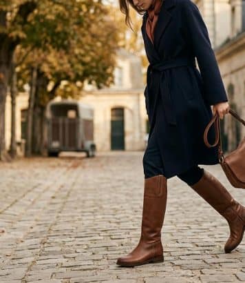 ParisSelectBook - La botte Cavalier Cadence de Longchamp mise sur le Mocha