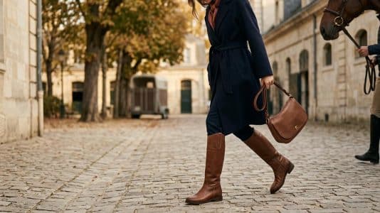 ParisSelectBook - La botte Cavalier Cadence de Longchamp mise sur le Mocha