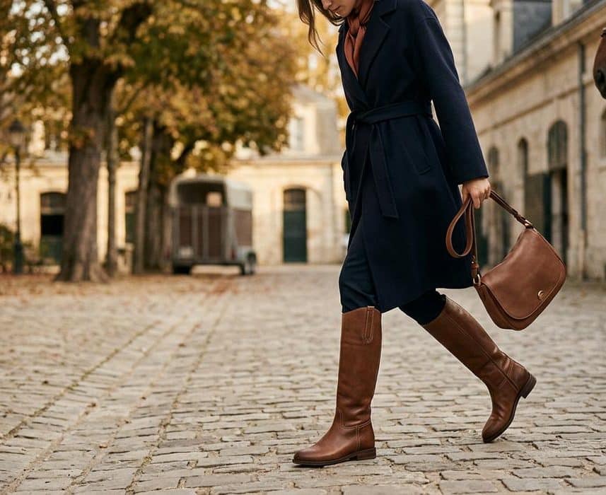 ParisSelectBook - La botte Cavalier Cadence de Longchamp mise sur le Mocha