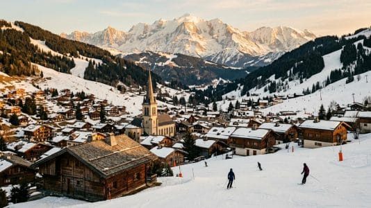 ParisSelectBook - Entre lac Léman et Mont-Blanc, ce village de Haute-Savoie cache l'un des plus grands domaines skiables du monde