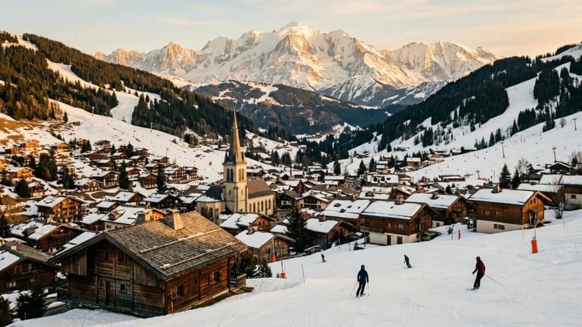 ParisSelectBook - Entre lac Léman et Mont-Blanc, ce village de Haute-Savoie cache l'un des plus grands domaines skiables du monde