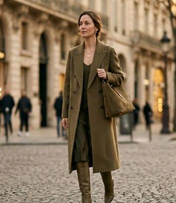 ParisSelectBook - Le kaki s'impose comme la couleur phare de l'hiver après avoir disparu des dressings depuis les années 2000